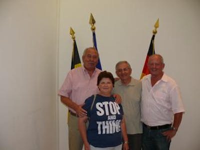 Ehrenbürger von Rubiera und Neulingen, von links: Karl Spörr  Anna Farioli, Paolo Avanzi und Heinrich Furrer.